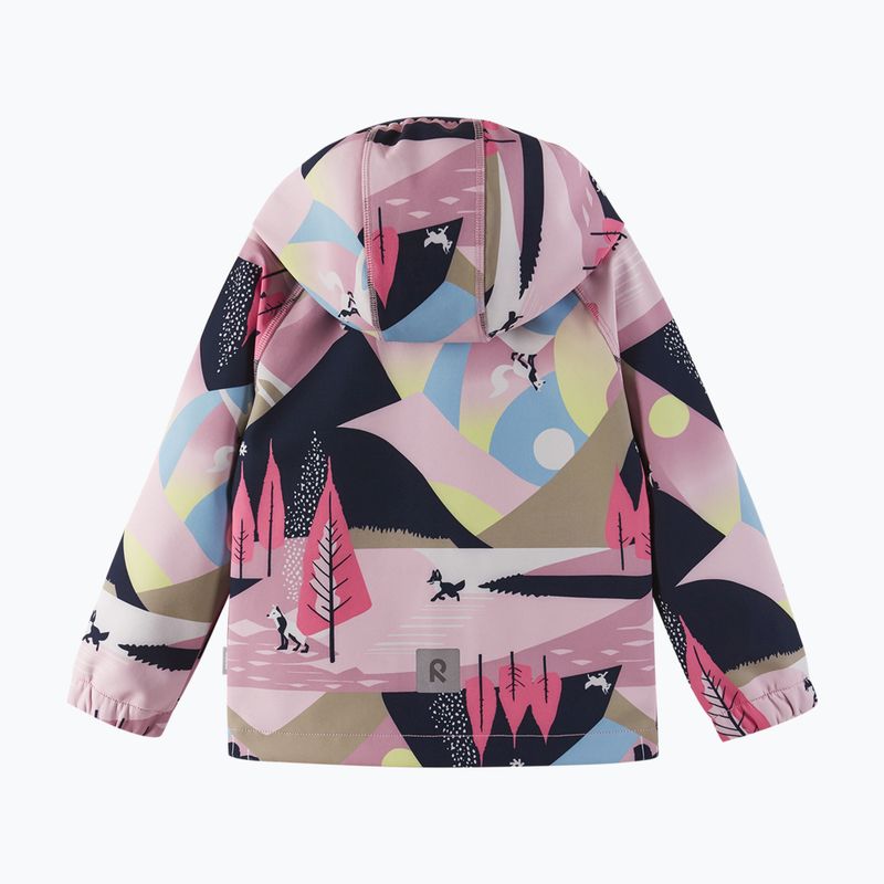 Detská softshellová bunda Reima Vantti grey pink 3