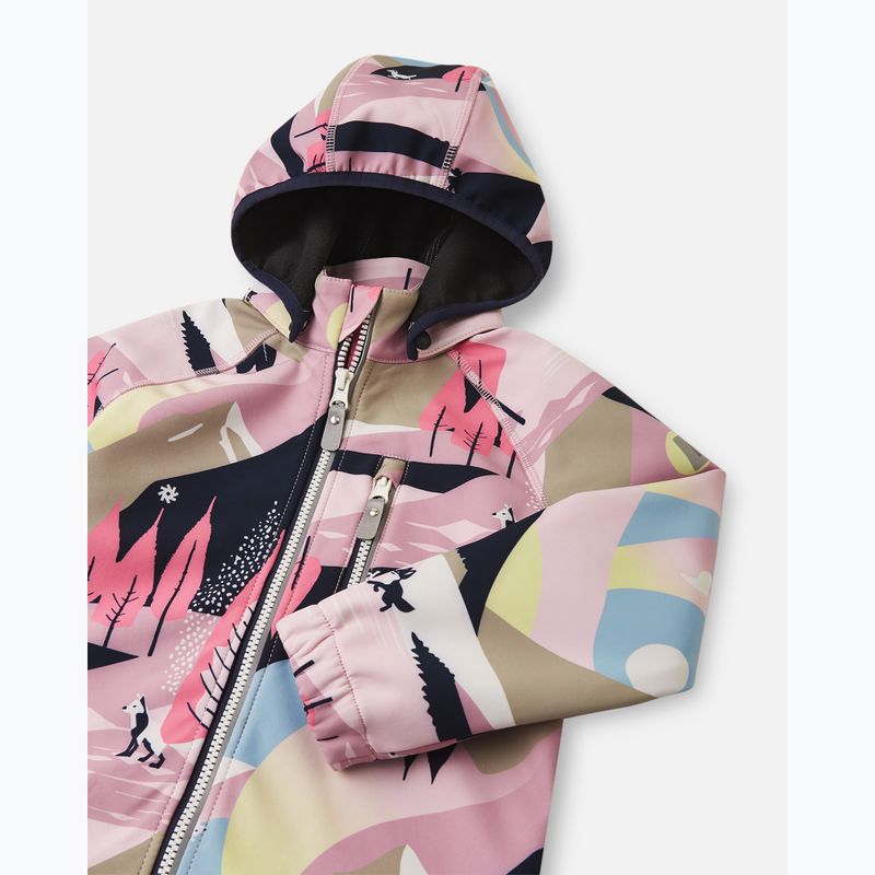 Detská softshellová bunda Reima Vantti grey pink 4