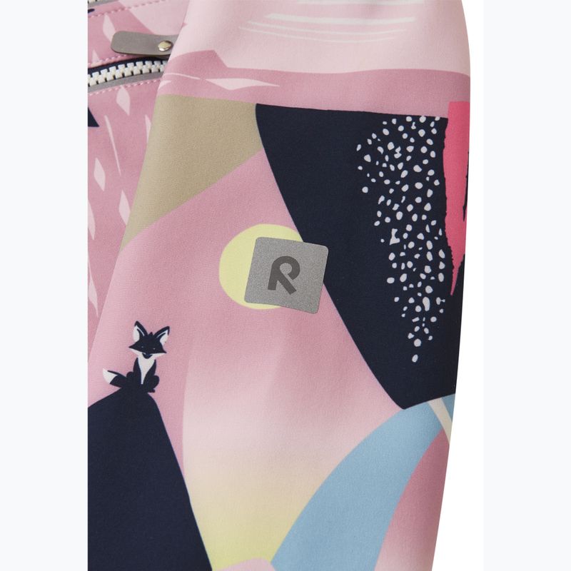 Detská softshellová bunda Reima Vantti grey pink 7