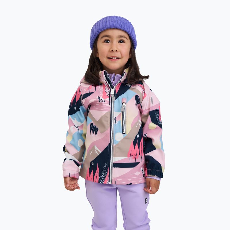 Detská softshellová bunda Reima Vantti grey pink 9