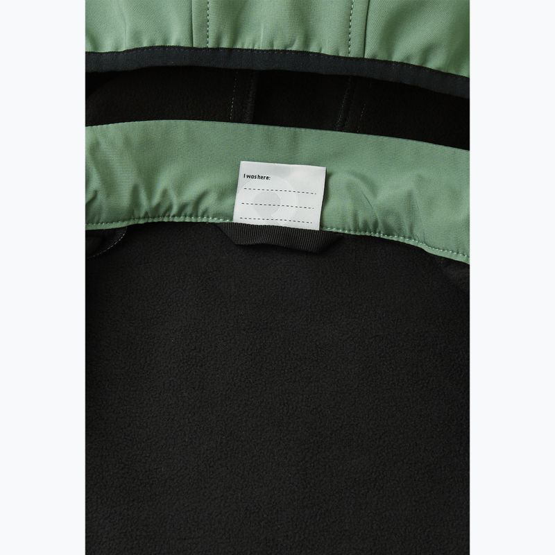 Detská softshellová kombinéza Reima Nurmes deeper green clay 5