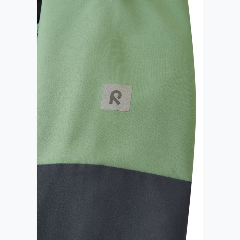 Detská hybridná bunda Reima Vaeltava green clay 7
