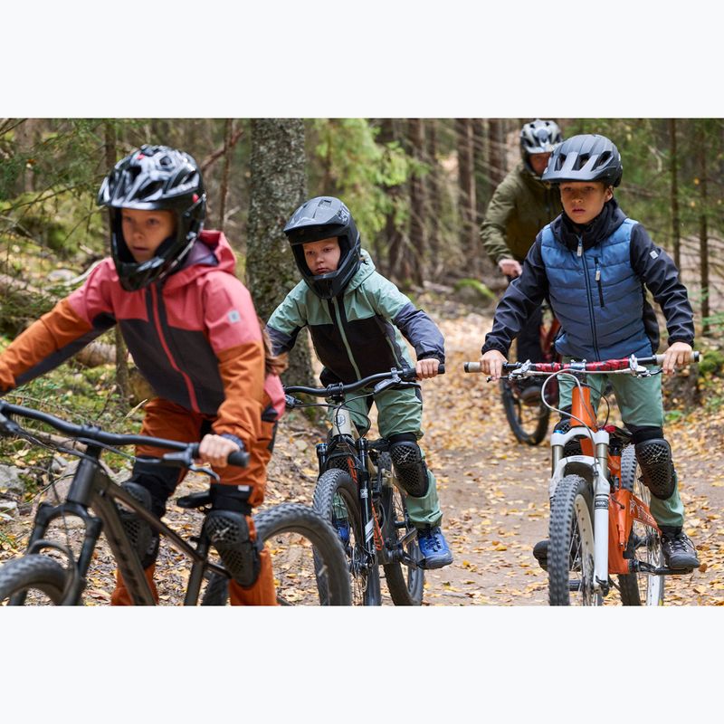 Detská hybridná bunda Reima Vaeltava green clay 17