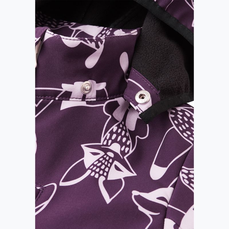 Detská softshellová kombinéza Reima Nurmes deeper deep purple 5
