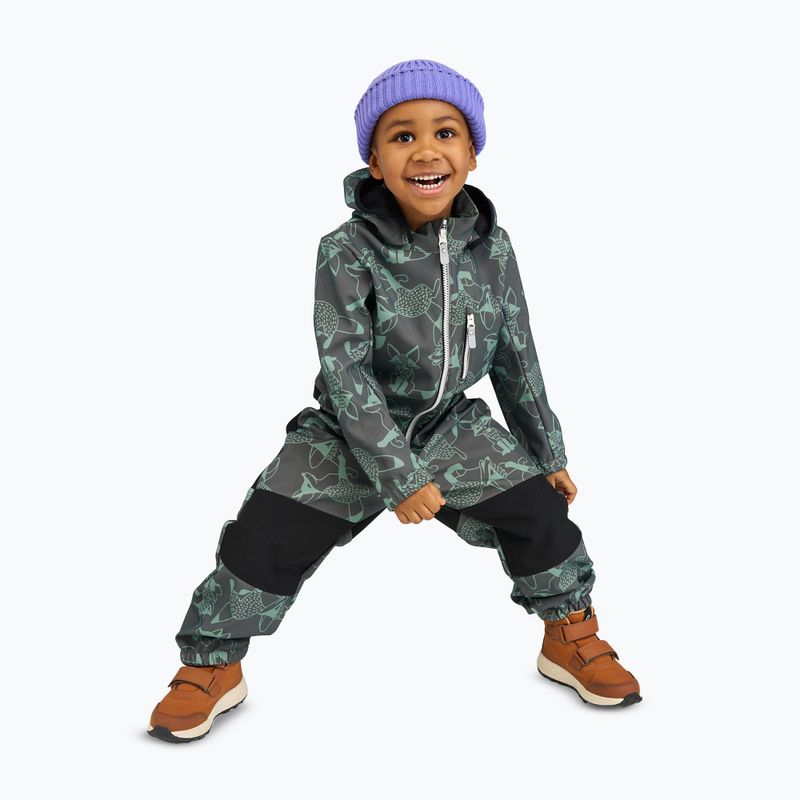 Detská softshellová kombinéza Reima Nurmes deeper thyme green 11