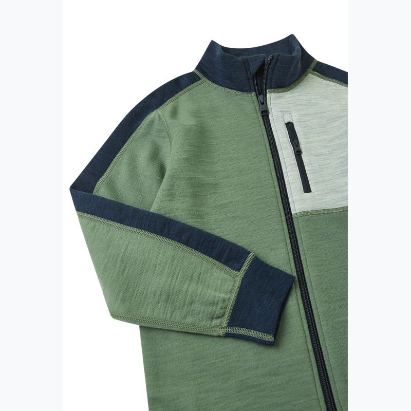 Detská fleecová mikina Reima Merin green clay 3