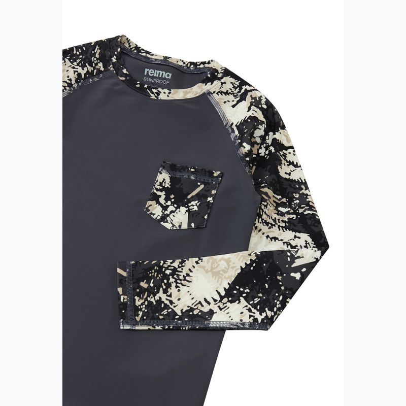 Detské plavecké tričko longsleeve Reima Kroolaus soft black 3