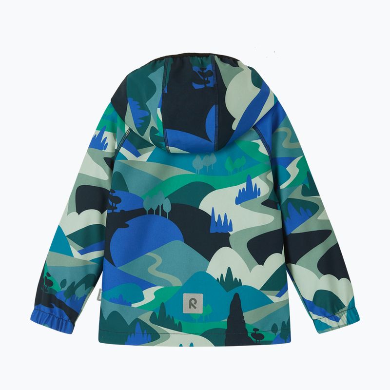 Detská softshellová bunda Reima Vantti dparkly blue 2