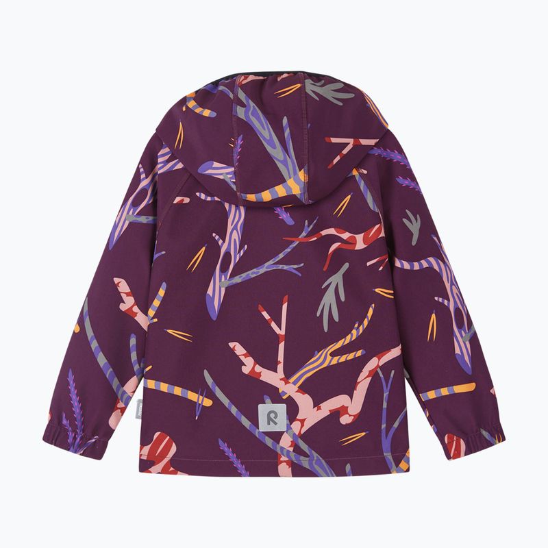 Detská softshellová bunda Reima Vantti deep purple 2