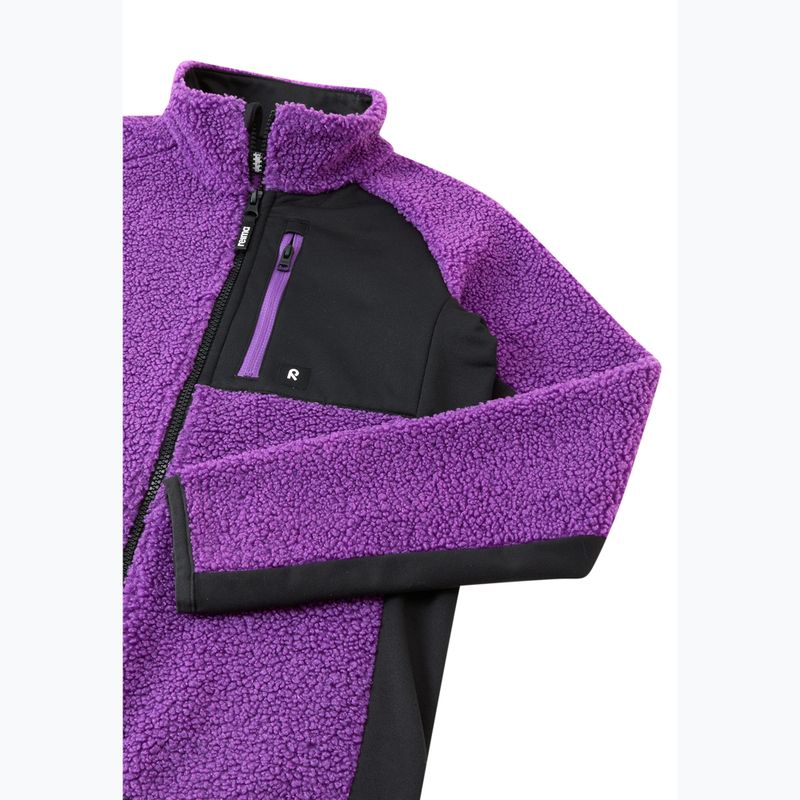 Detská fleecová mikina Reima Puhku plum purple 3