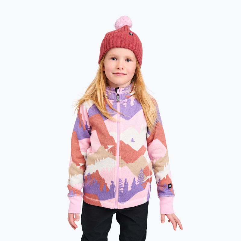 Detská fleecová mikina Reima Northern Fleece Hoodie grey pink 6