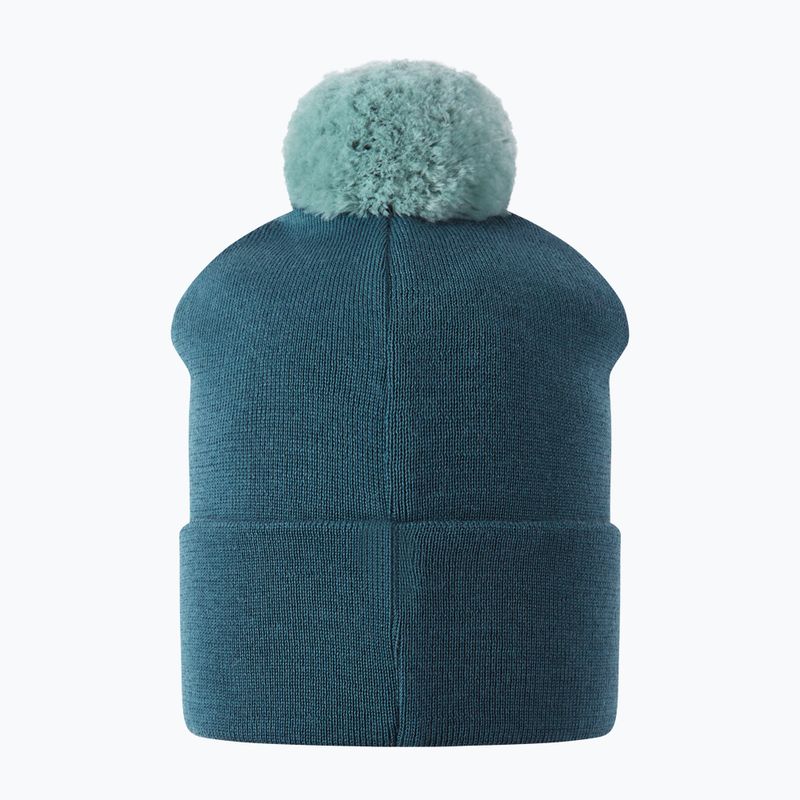 Detská zimná čiapka Reima Omasi dark teal 2