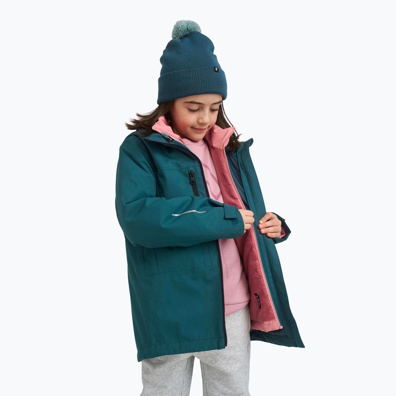 Detská zimná čiapka Reima Omasi dark teal 6