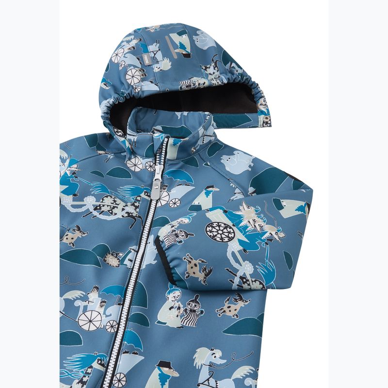 Detská softshellová kombinéza  Reima Moomin Mjosa blue ocean 4