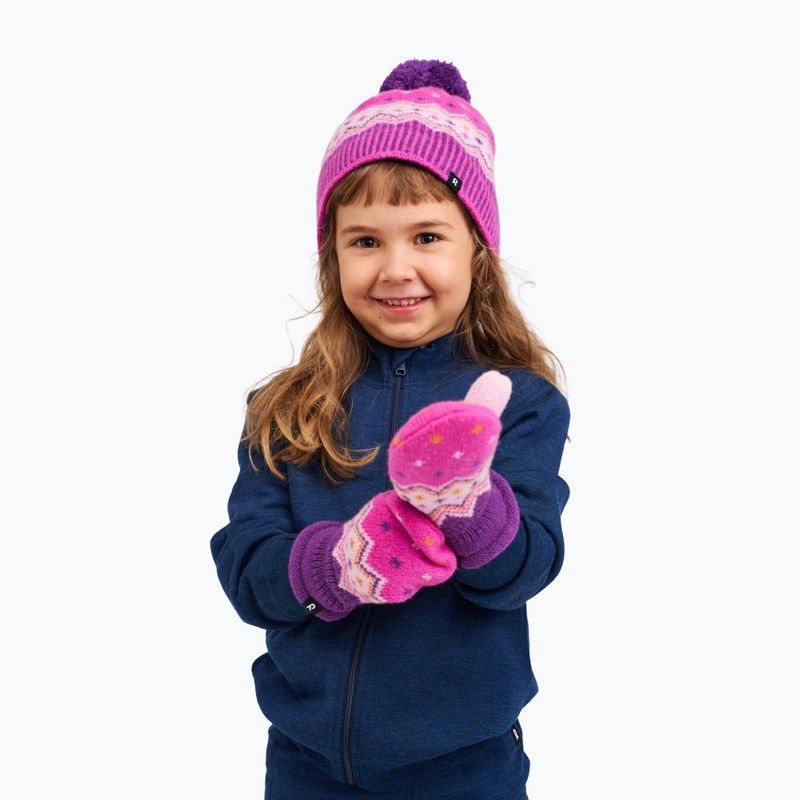 Detská zimná čiapka Reima Pohjoinen plum purple 4