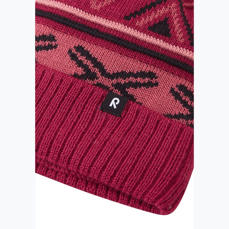Detská zimná čiapka Reima Kirjoen cranberry 3