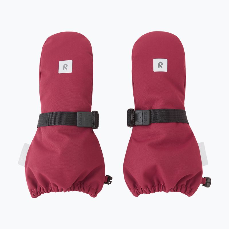Detské lyžiarske rukavice Reima Ote maroon 2