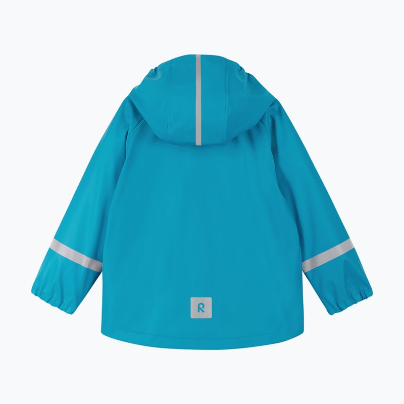 Detská nepremokavá bunda Reima Lampi aquatic blue 2