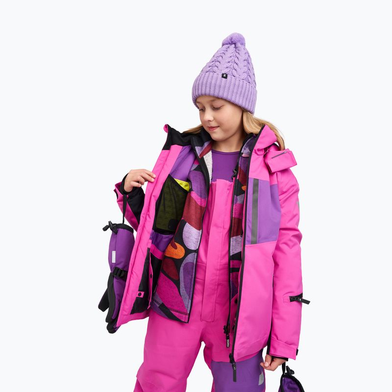 Detská lyžiarska bunda Reima Jatuni Fucshia 12