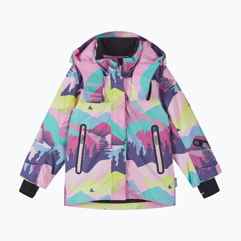 Detská lyžiarska bunda Reima Kiiruna grey pink