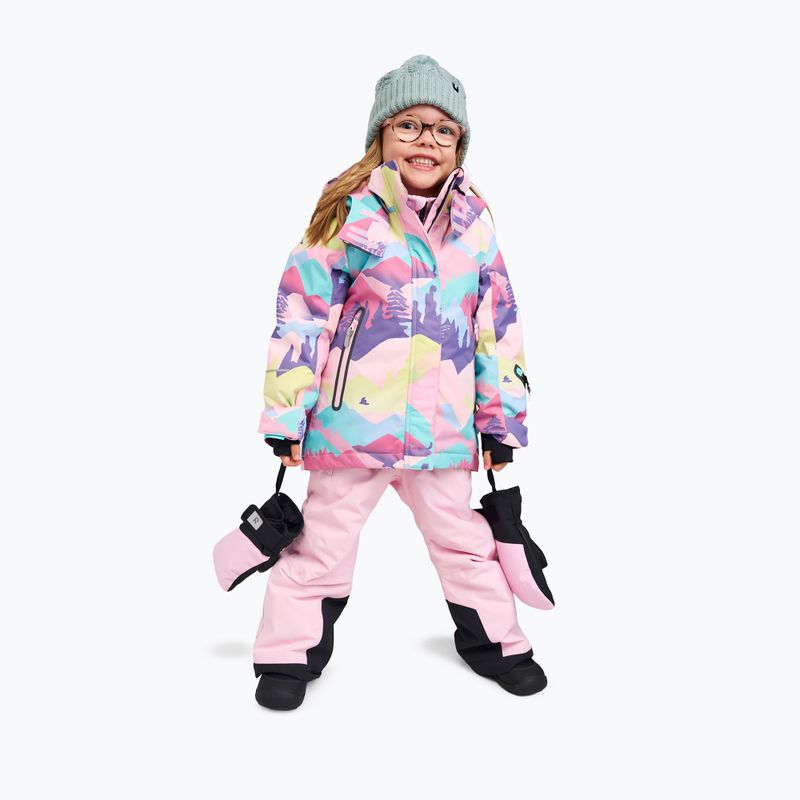 Detská lyžiarska bunda Reima Kiiruna grey pink 12