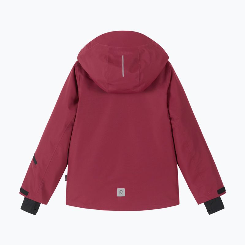 Detská lyžiarska bunda Reima Tieten maroon 2