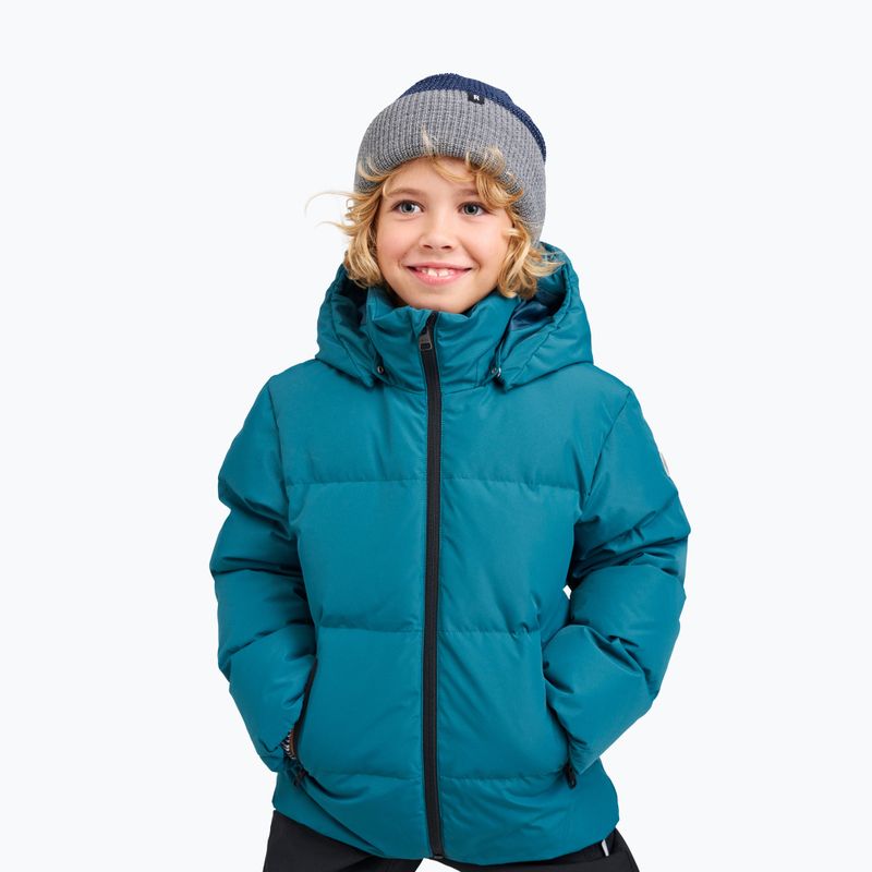 Detská páperová bunda Reima Paimio dark teal 7
