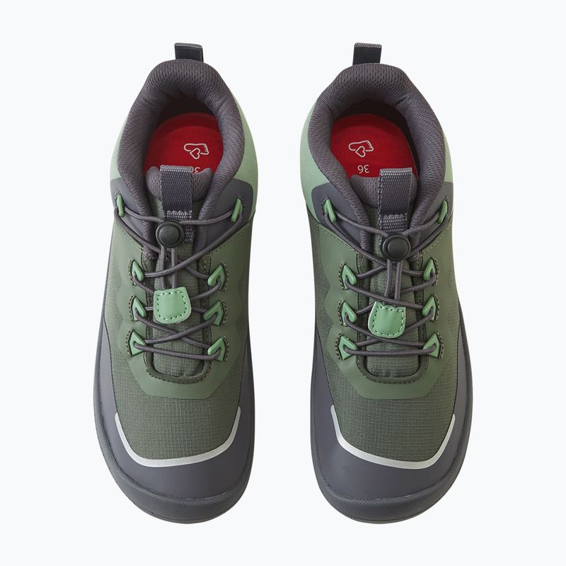 Detské barefoot topánky Reima Sankari thyme green 6