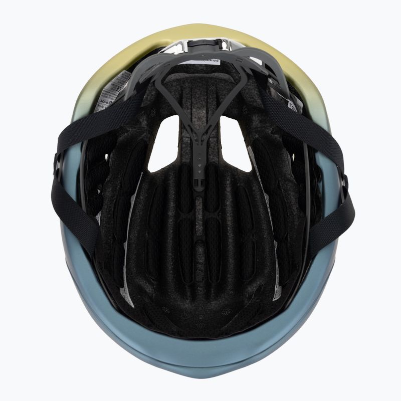 Cyklistická prilba Rudy Project Nytron blue avio/apple green metal matte 5