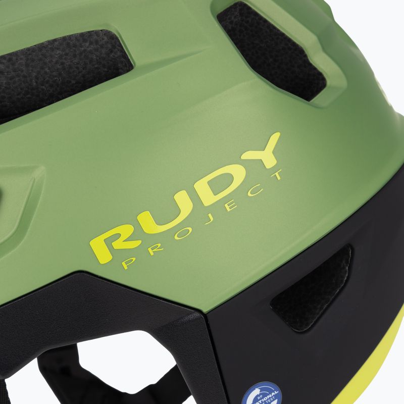 Cyklistická prilba Rudy Project Terraform met.olive/black/acid green matte 7