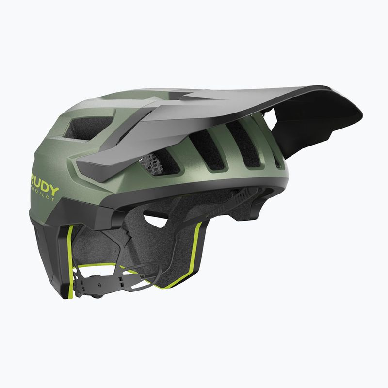 Cyklistická prilba Rudy Project Terraform met.olive/black/acid green matte