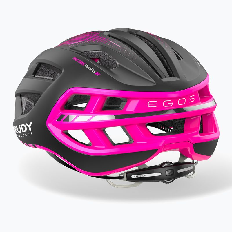 Cyklistická prilba Rudy Project Egos black/pink fluo matte 4