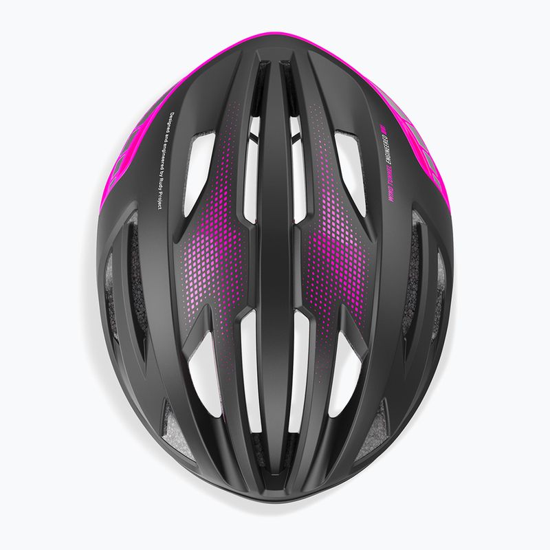 Cyklistická prilba Rudy Project Egos black/pink fluo matte 5