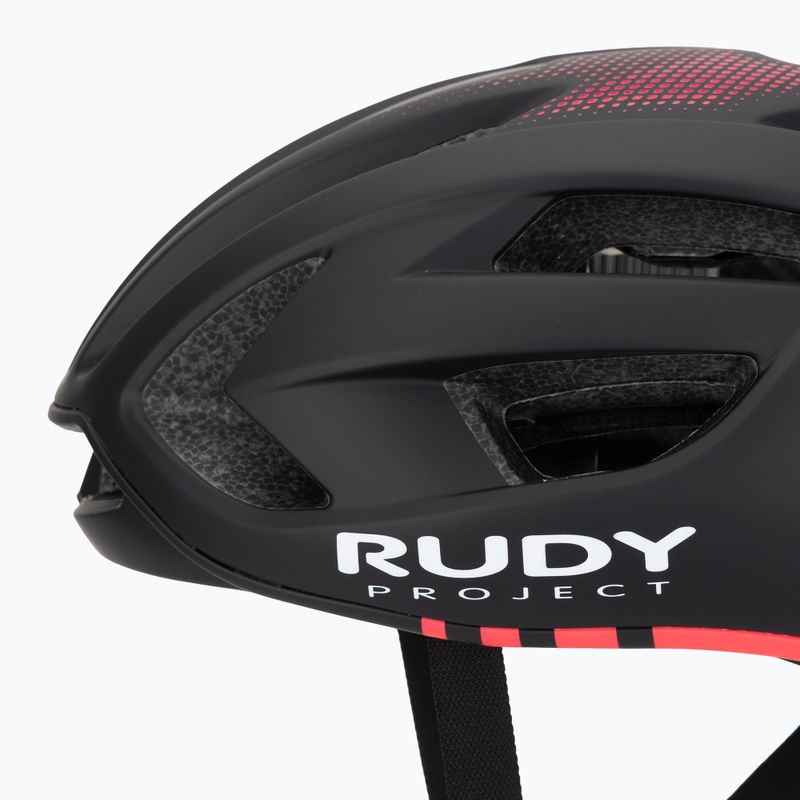 Cyklistická prilba Rudy Project Egos black/pink fluo matte 7