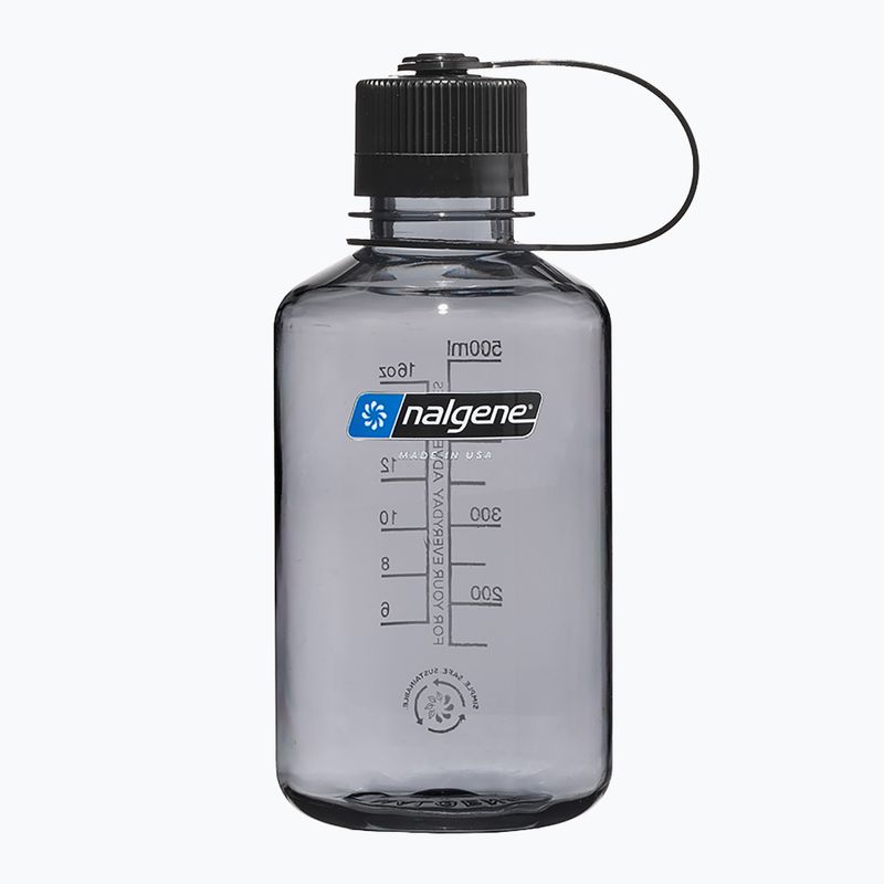 Cestovná fľaša Nalgene Narrow Mouth Sustain 500 ml sivá