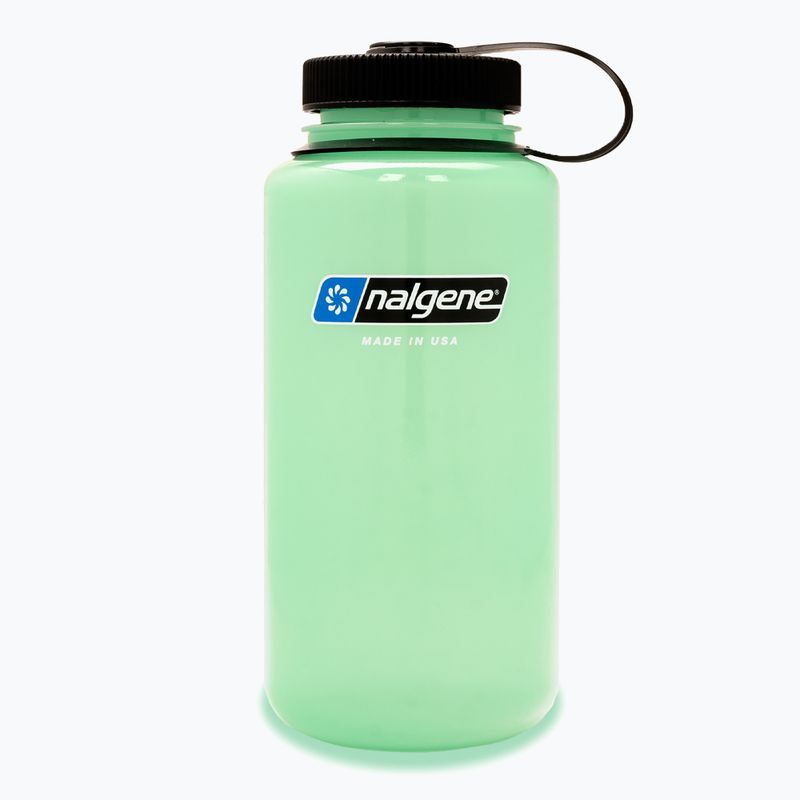 Fľaša na vodu Nalgene Wide Mouth 1000 ml žiarivo zelená