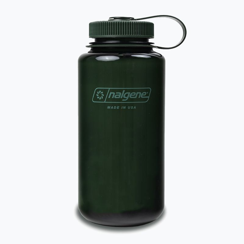 Cestovná fľaša Nalgene Wide Mouth Sustain 1000 ml monochromatická nefritová