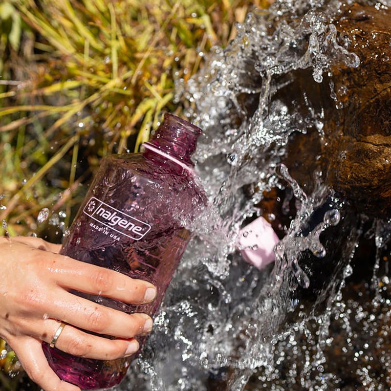 Turistická fľaša Nalgene Narrow Mouth 1000 ml cherry blossom 5