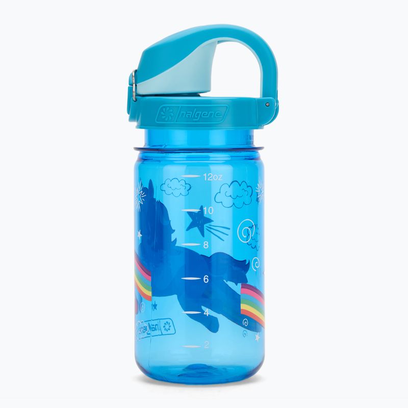 Turistická fľaša Nalgene On The Fly Kids 350 ml modrý jednorožec 3