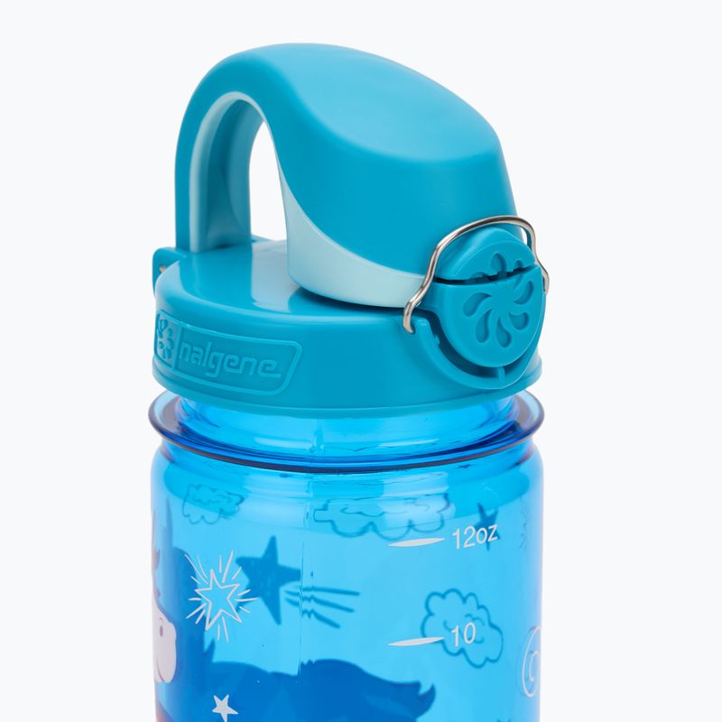 Turistická fľaša Nalgene On The Fly Kids 350 ml modrý jednorožec 4