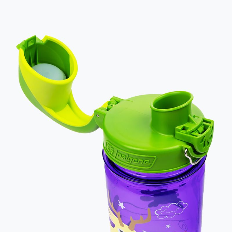 Cestovná fľaša Nalgene On The Fly Kids 350 ml fialový jackalope 6