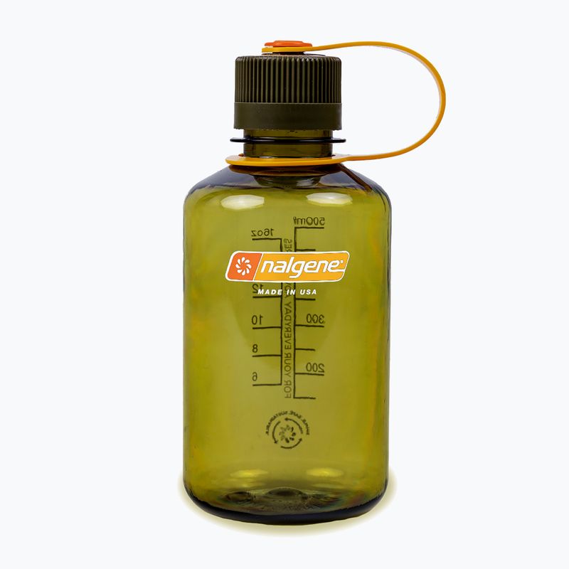 Fľaša Nalgene Narrow Mouth Trist 473 ml olivová
