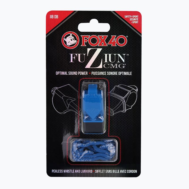 Píšťalka so strunou Fox 40 Fuzion CMG modrá 4