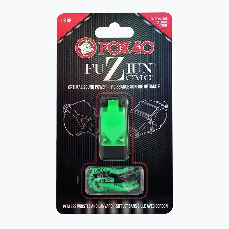 Fox 40 Fuzion CMG neónovo zelená strunová píšťalka 4