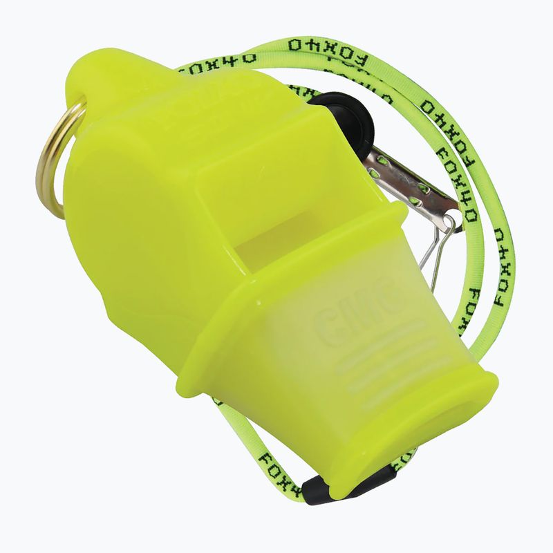 Píšťalka so šnúrkou Fox 4 Sonik Blast CMG Neon Yellow
