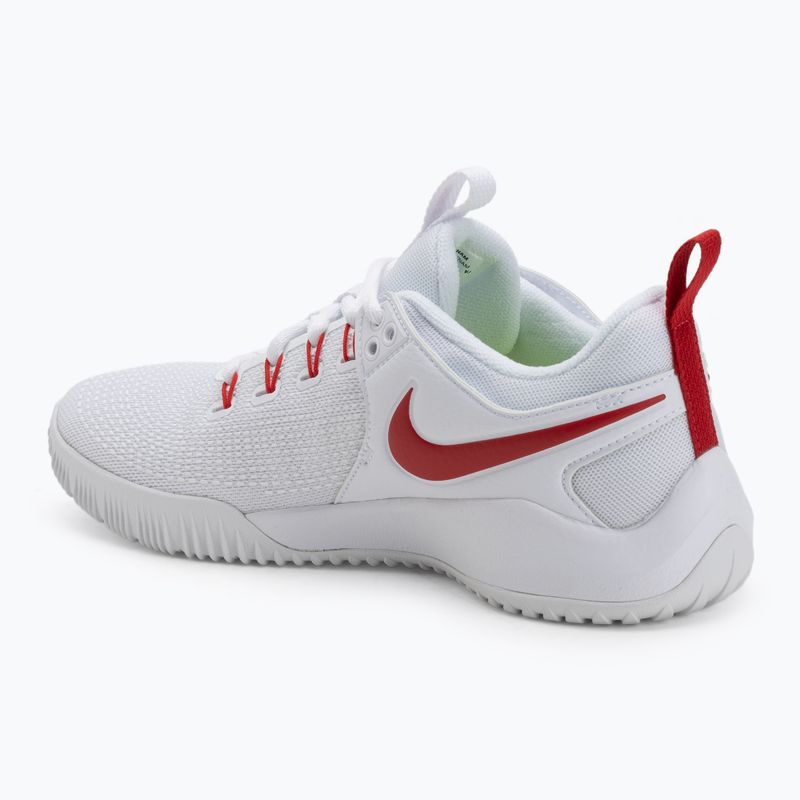 Dámske volejbalové topánky Nike Air Zoom Hyperace 2 white/university red 3