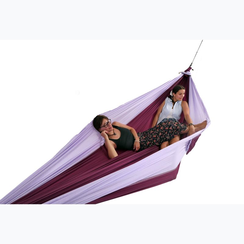 Turistická hamaka pre 2 osoby Ticket To The Moon King Size plum/light purple 5