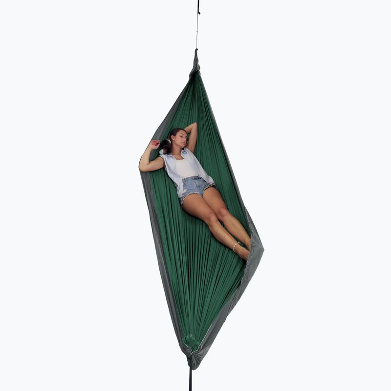 Turistická dvojmiestna hojdaca sieť Ticket To The Moon Original petrol green/dark grey 3