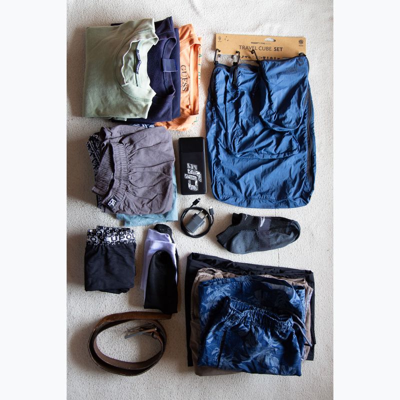 Sada organizérov Ticket To The Moon Travel Cube Set 3 pcs. lightest blue/blue 7