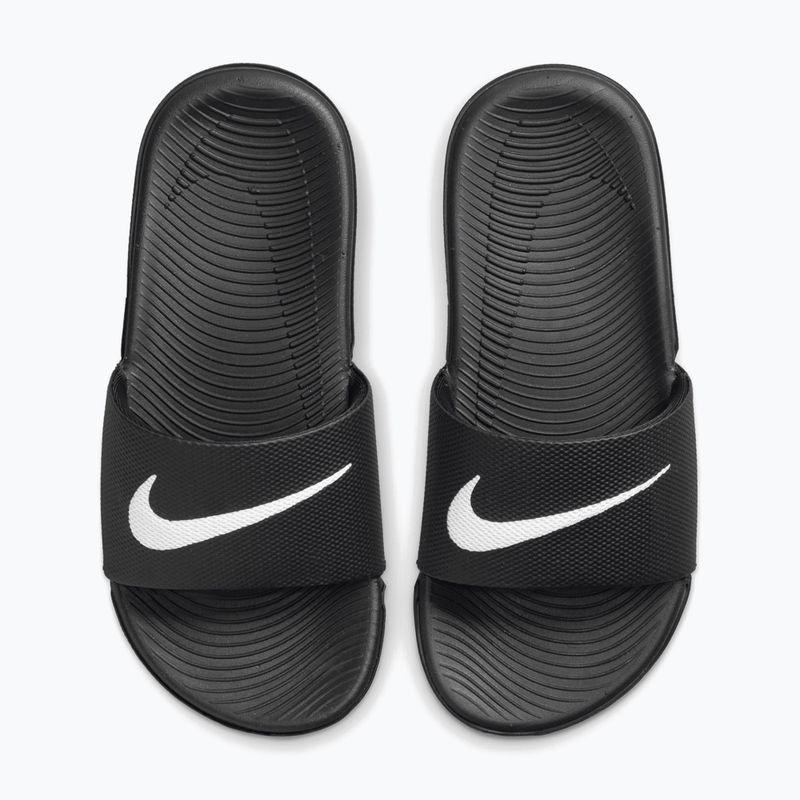 Detské šľapky Nike Kawa black/white 4